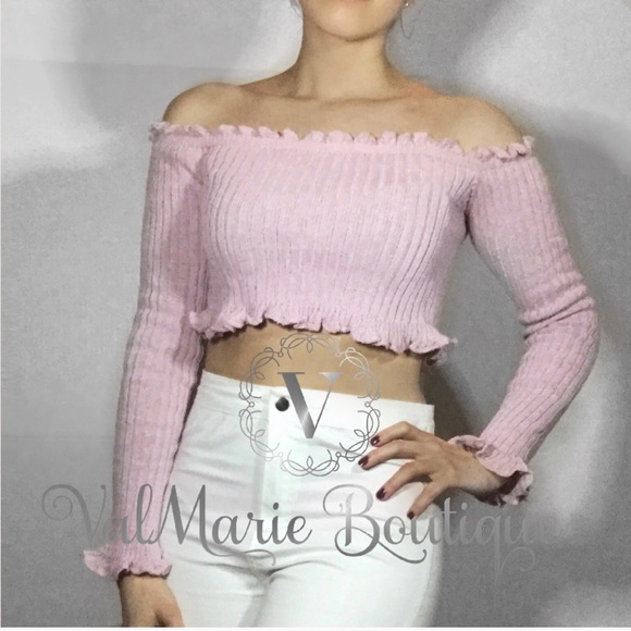 Light mauve crop top - Picture 4 of 8
